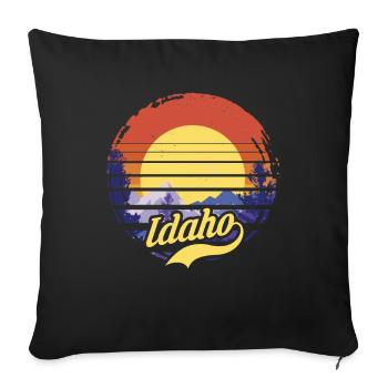 Idaho - Housse de coussin décorative 45 x 45 cm - noir - Devant