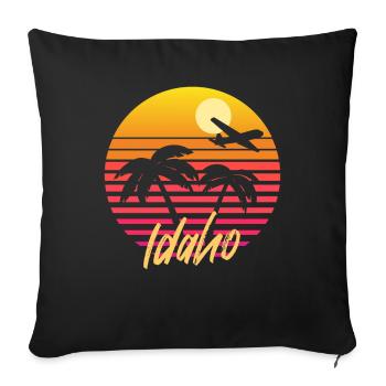 Idaho - Housse de coussin décorative 45 x 45 cm - noir - Devant