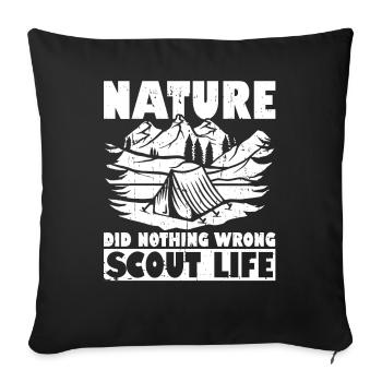 Scout - Sofa pillowcase 17,3'' x 17,3'' (45 x 45 cm) - black - Front