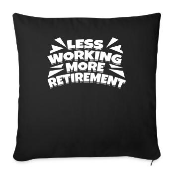 Pensioner pension - Sofa pillowcase 17,3'' x 17,3'' (45 x 45 cm) - black - Front