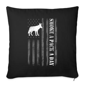 Coyote Hunt Coyote Hunter Yote - Housse de coussin décorative 45 x 45 cm - noir - Devant
