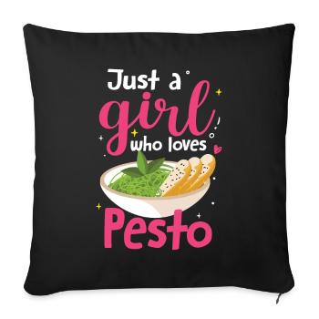 Pesto - Housse de coussin décorative 45 x 45 cm - noir - Devant