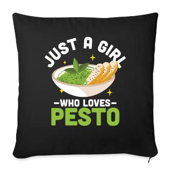 Pesto - Housse de coussin décorative 45 x 45 cm - noir - Devant