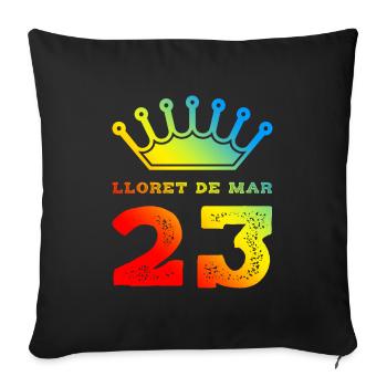 Lloret De Mar 23 Jersey 2023 - Sofa pillowcase 17,3'' x 17,3'' (45 x 45 cm) - black - Front