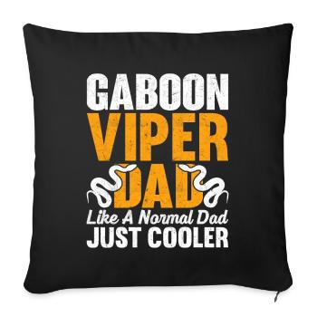 Snake owners - Sofa pillowcase 17,3'' x 17,3'' (45 x 45 cm) - black - Front
