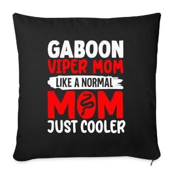 Snake owners - Sofa pillowcase 17,3'' x 17,3'' (45 x 45 cm) - black - Front