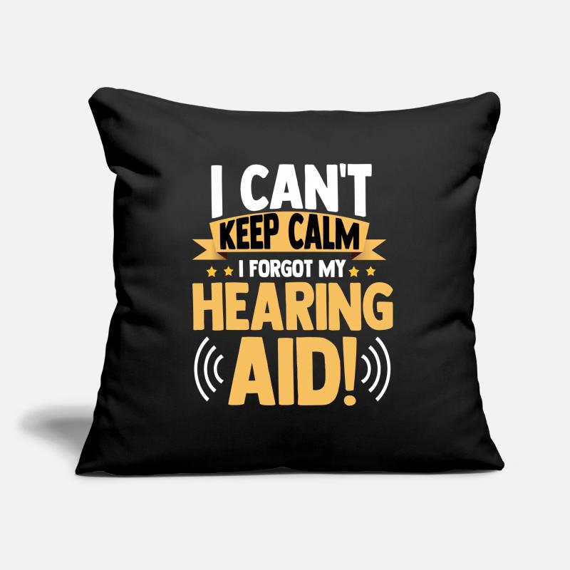 Fierté sourde ASL Housse de coussin décorative 45 x 45 cm