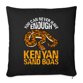 Propriétaires de serpents - Housse de coussin décorative 45 x 45 cm - noir - Devant
