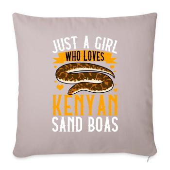 Propriétaire de serpent - Housse de coussin décorative 45 x 45 cm - taupe clair - Devant