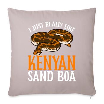 Propriétaires de serpents - Housse de coussin décorative 45 x 45 cm - taupe clair - Devant