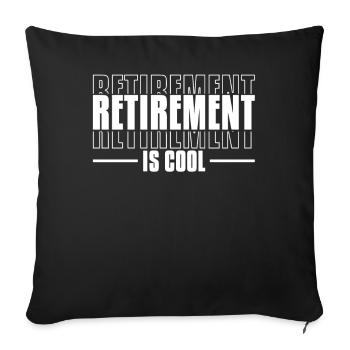 Pensioner pension - Sofa pillowcase 17,3'' x 17,3'' (45 x 45 cm) - black - Front