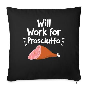 Cadeau de noix de pécan - Housse de coussin décorative 45 x 45 cm - noir - Devant