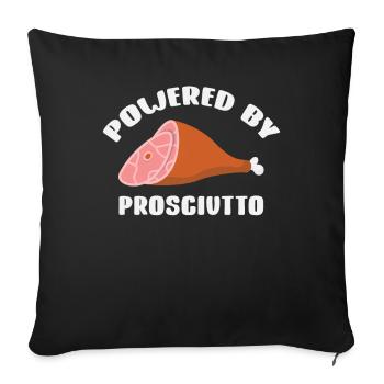 Jambon - Housse de coussin décorative 45 x 45 cm - noir - Devant