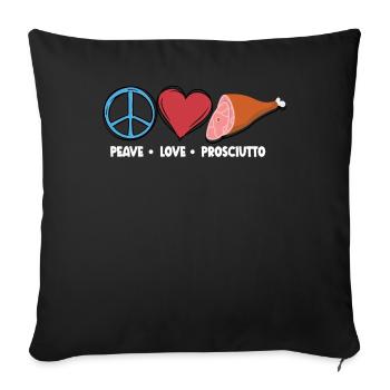 Ham - Sofa pillowcase 17,3'' x 17,3'' (45 x 45 cm) - black - Front