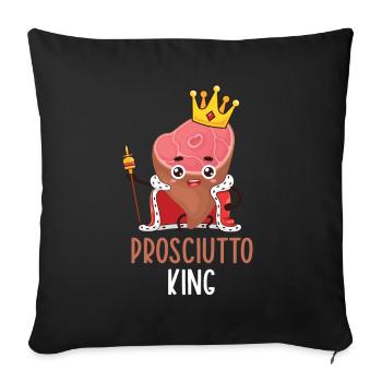 Jambon - Housse de coussin décorative 45 x 45 cm - noir - Devant