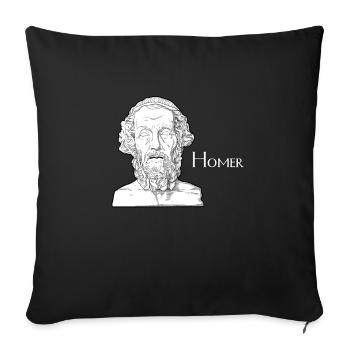 Homer - Sofakissenbezug 45 x 45 cm - Schwarz - Vorne