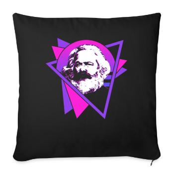 Socialist Socialism Communist Communism - Sofa pillowcase 17,3'' x 17,3'' (45 x 45 cm) - black - Front