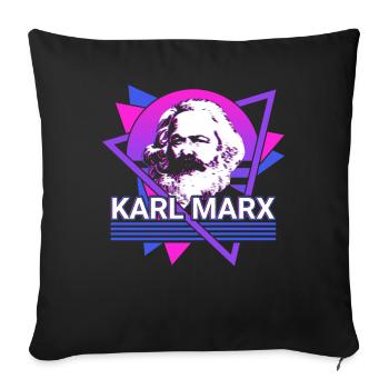 Sozialistisch Sozialismus Kommunistisch Kommunismu - Sofakissenbezug 45 x 45 cm - Schwarz - Vorne