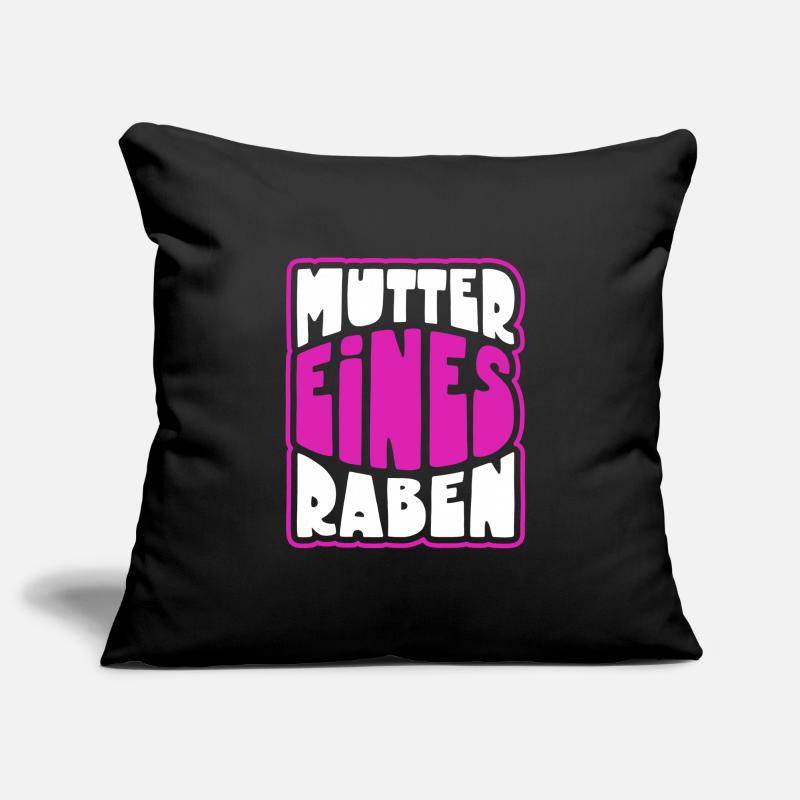 Mutter eines Raben - Rabenmutter Sofakissenbezug 45 x 45 cm