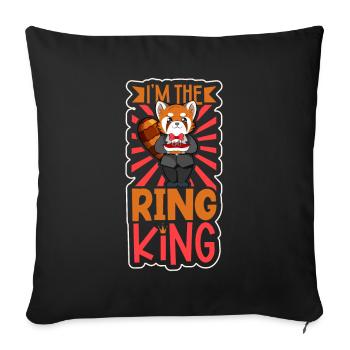 I'm the Ring King - Ring Bearer - Sofa pillowcase 17,3'' x 17,3'' (45 x 45 cm) - black - Front