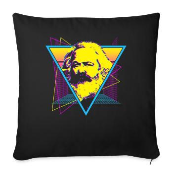Socialist Socialism Communist Communism - Sofa pillowcase 17,3'' x 17,3'' (45 x 45 cm) - black - Front