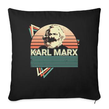 Socialist Socialism Communist Communism - Sofa pillowcase 17,3'' x 17,3'' (45 x 45 cm) - black - Front