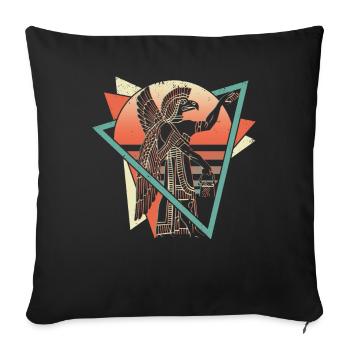 Anunnaki Ancient Sumerians Babylonians Assyrians - Sofa pillowcase 17,3'' x 17,3'' (45 x 45 cm) - black - Front