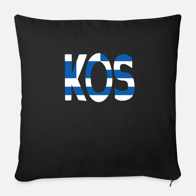 Kos - Sofakissenbezug 45 x 45 cm - Schwarz