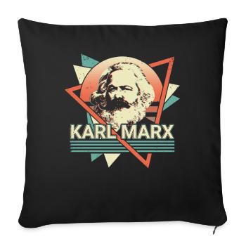 Sozialistisch Sozialismus Kommunistisch Kommunismu - Sofakissenbezug 45 x 45 cm - Schwarz - Vorne