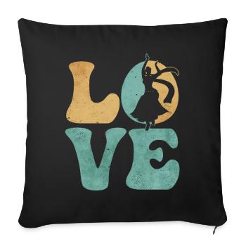 Belly Dancer Belly Dance - Sofa pillowcase 17,3'' x 17,3'' (45 x 45 cm) - black - Front
