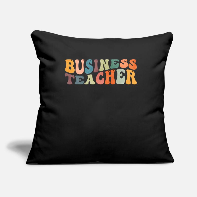 Groovy Professeur de commerce Housse de coussin décorative 45 x 45 cm