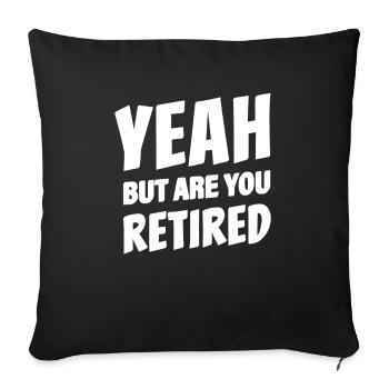 Pensioner pension - Sofa pillowcase 17,3'' x 17,3'' (45 x 45 cm) - black - Front