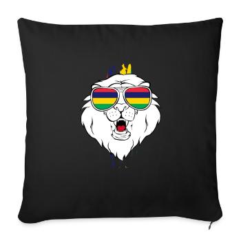 Mauritius - Sofa pillowcase 17,3'' x 17,3'' (45 x 45 cm) - black - Front