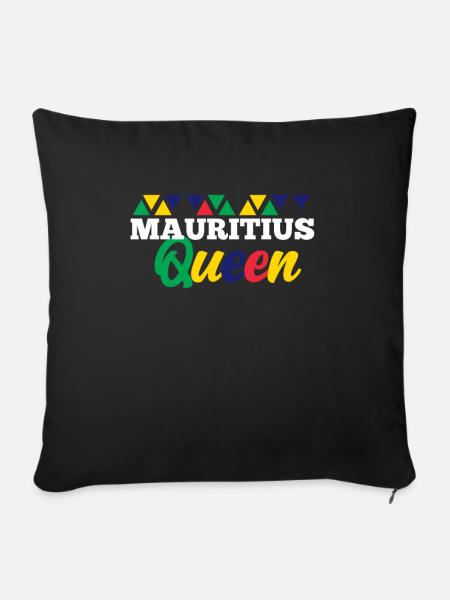Mauritius - Sofakissenbezug 45 x 45 cm - Schwarz