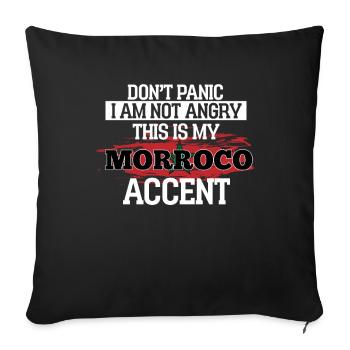 Maroc - Housse de coussin décorative 45 x 45 cm - noir - Devant
