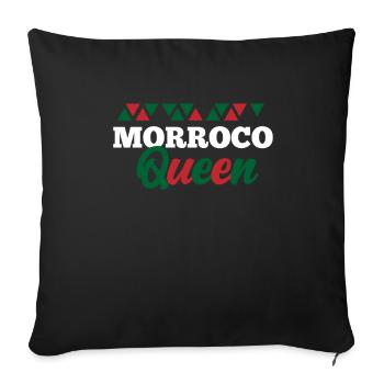 Maroc - Housse de coussin décorative 45 x 45 cm - noir - Devant