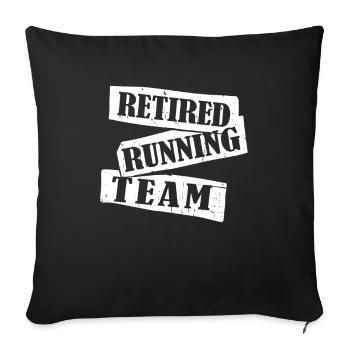 Pensioner pension - Sofa pillowcase 17,3'' x 17,3'' (45 x 45 cm) - black - Front