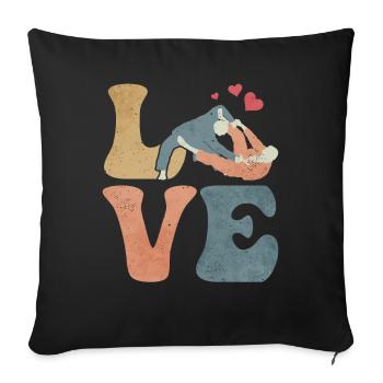BJJ Arts martiaux brésiliens - Housse de coussin décorative 45 x 45 cm - noir - Devant