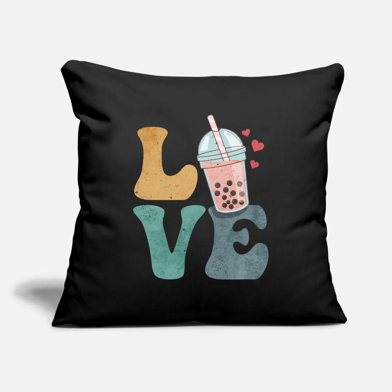 Boba Tee Bubble Tea Milchtee Sofakissenbezug 45 x 45 cm