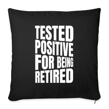 Pensioner pension - Sofa pillowcase 17,3'' x 17,3'' (45 x 45 cm) - black - Front