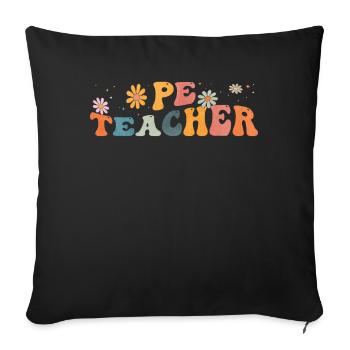 Groovy Professeur d’éducation physique - Housse de coussin décorative 45 x 45 cm - noir - Devant