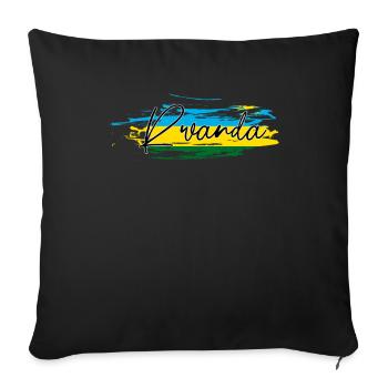 Rwanda - Housse de coussin décorative 45 x 45 cm - noir - Devant