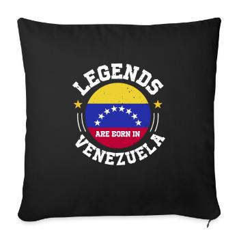 Legends Born In Venezuela South America Gift - Sofa pillowcase 17,3'' x 17,3'' (45 x 45 cm) - black - Front