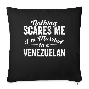 Venezuela Verheiratet Latino Latina Venezuelan - Sofakissenbezug 45 x 45 cm - Schwarz - Vorne