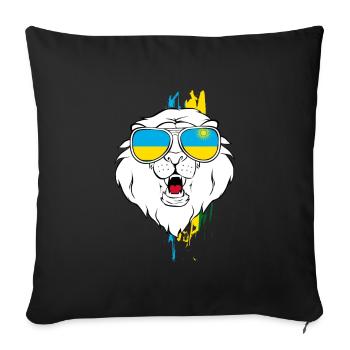 Rwanda - Housse de coussin décorative 45 x 45 cm - noir - Devant