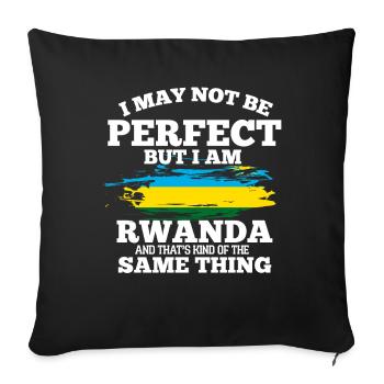 Rwanda - Housse de coussin décorative 45 x 45 cm - noir - Devant