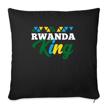 Rwanda - Housse de coussin décorative 45 x 45 cm - noir - Devant