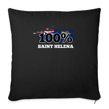 Saint Helena - Sofa pillowcase 17,3'' x 17,3'' (45 x 45 cm) - black - Front