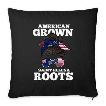 Saint Helena - Sofa pillowcase 17,3'' x 17,3'' (45 x 45 cm) - black - Front
