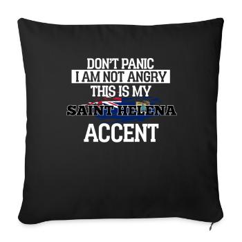 Saint Helena - Sofa pillowcase 17,3'' x 17,3'' (45 x 45 cm) - black - Front